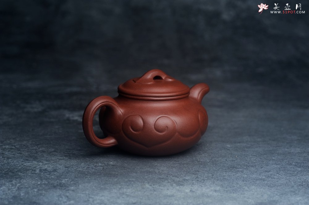 紫砂壶图片：美壶特惠 精致底槽青仿古如意壶 茶人醉爱 - 宜兴紫砂壶网