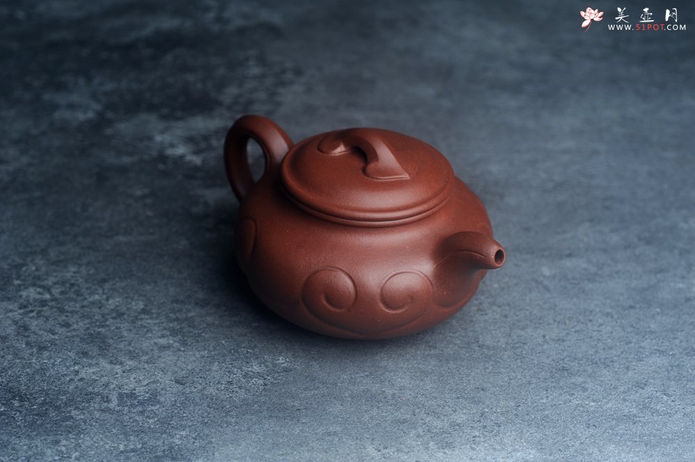 紫砂壶图片：美壶特惠 精致底槽青仿古如意壶 茶人醉爱 - 宜兴紫砂壶网