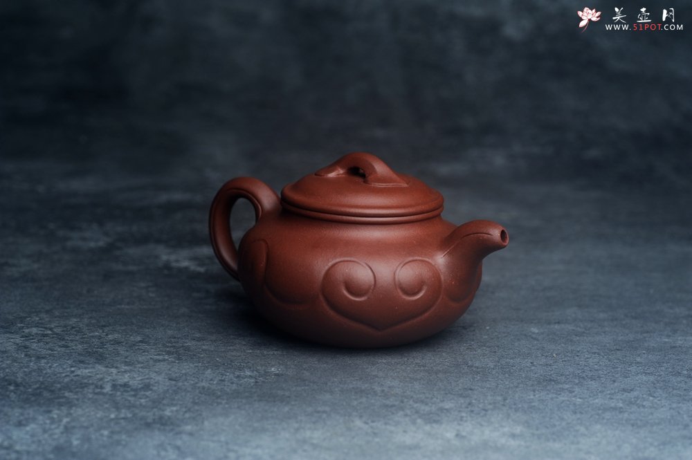 紫砂壶图片：美壶特惠 精致底槽青仿古如意壶 茶人醉爱 - 宜兴紫砂壶网