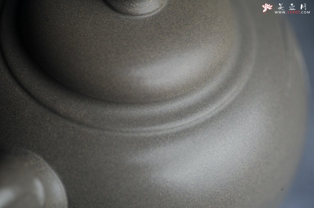 紫砂壶图片：美壶特惠 精品老青段泥福竹紫砂壶 茶人醉爱 - 宜兴紫砂壶网