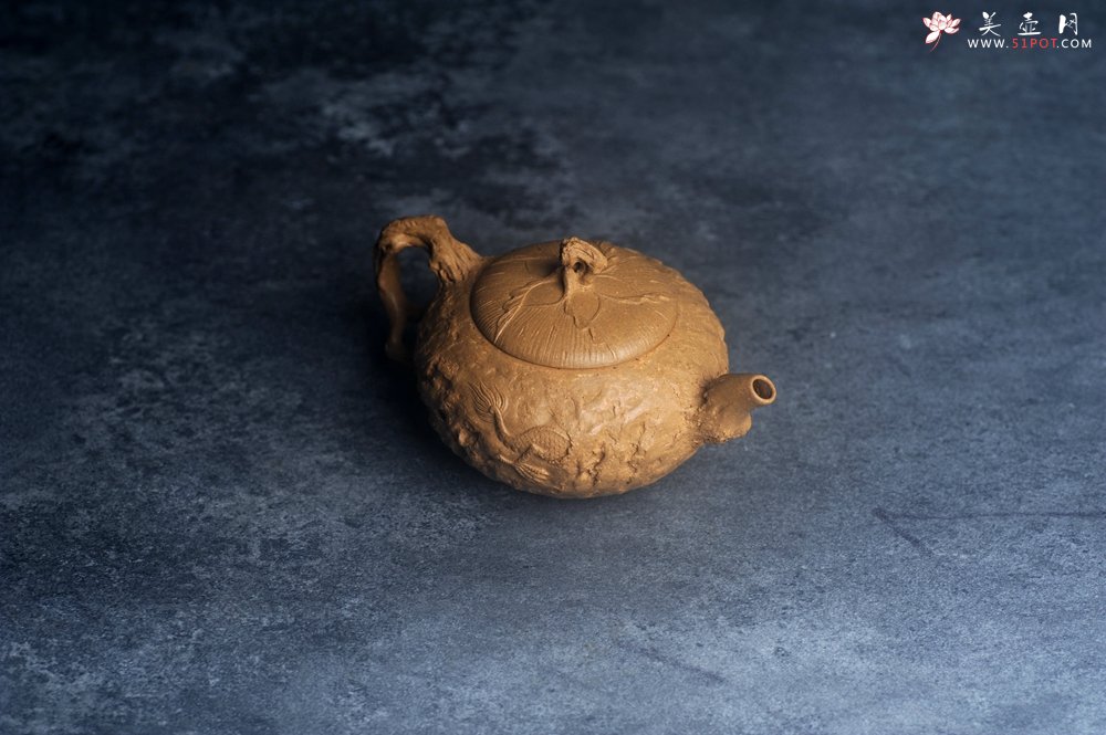 紫砂壶图片：美壶特惠精品特好全手工老段泥游龙供春紫砂壶 - 宜兴紫砂壶网