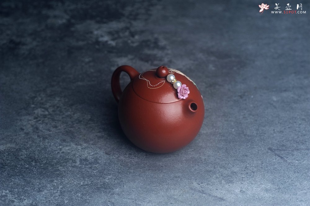 紫砂壶图片：美壶特惠 优质朱泥牡丹西施 茶人醉爱 - 宜兴紫砂壶网