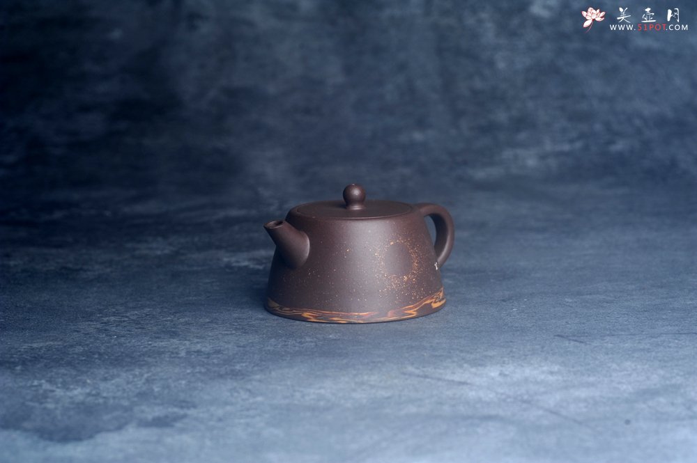 紫砂壶图片：美壶特惠 特好紫泥绞泥柱础壶 茶人醉爱 - 宜兴紫砂壶网