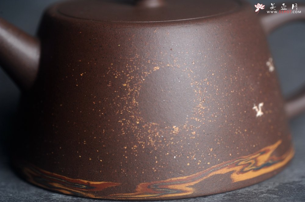 紫砂壶图片：美壶特惠 特好紫泥绞泥柱础壶 茶人醉爱 - 宜兴紫砂壶网