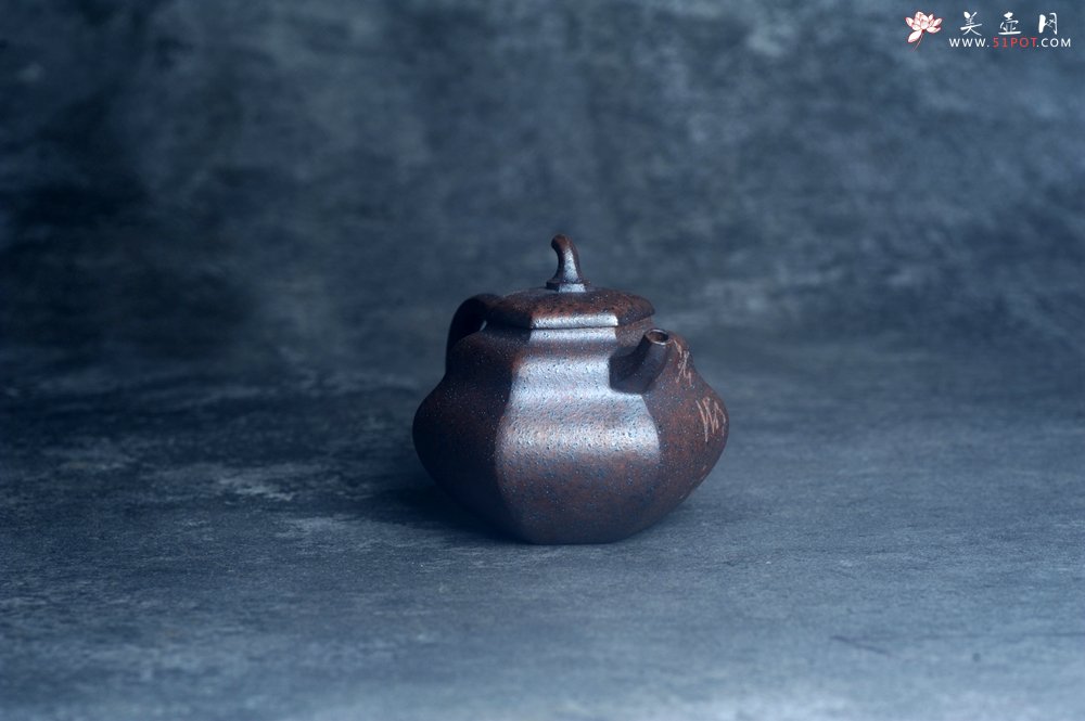 紫砂壶图片：美壶特惠 柴烧六方福禄葫芦紫砂壶 茶人醉爱 - 宜兴紫砂壶网