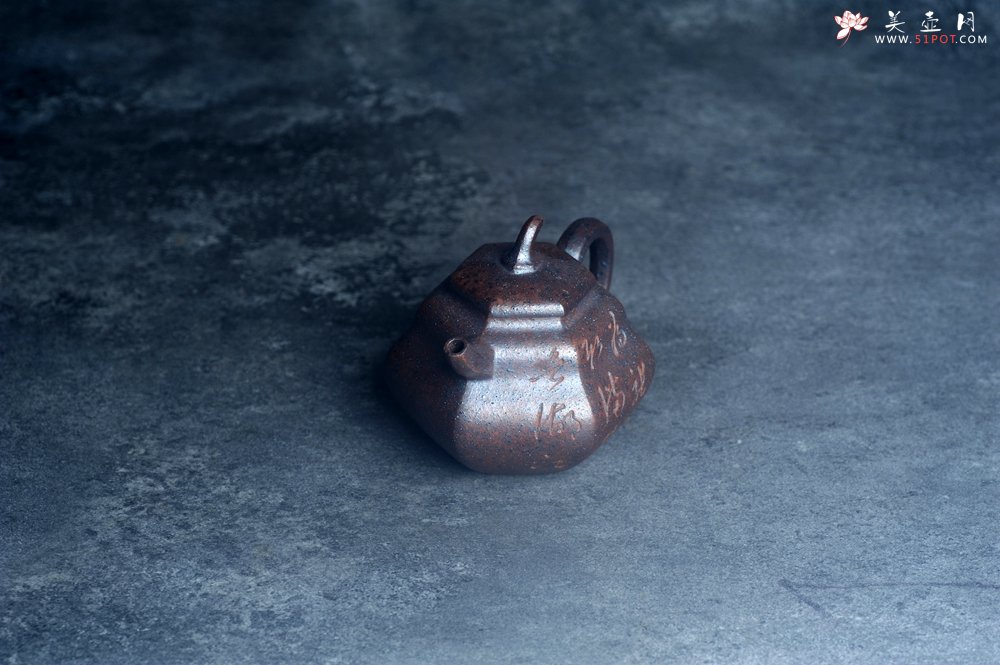 紫砂壶图片：美壶特惠 柴烧六方福禄葫芦紫砂壶 茶人醉爱 - 宜兴紫砂壶网