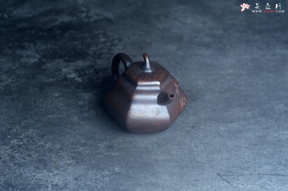 紫砂壶图片：美壶特惠 柴烧六方福禄葫芦紫砂壶 茶人醉爱 - 宜兴紫砂壶网