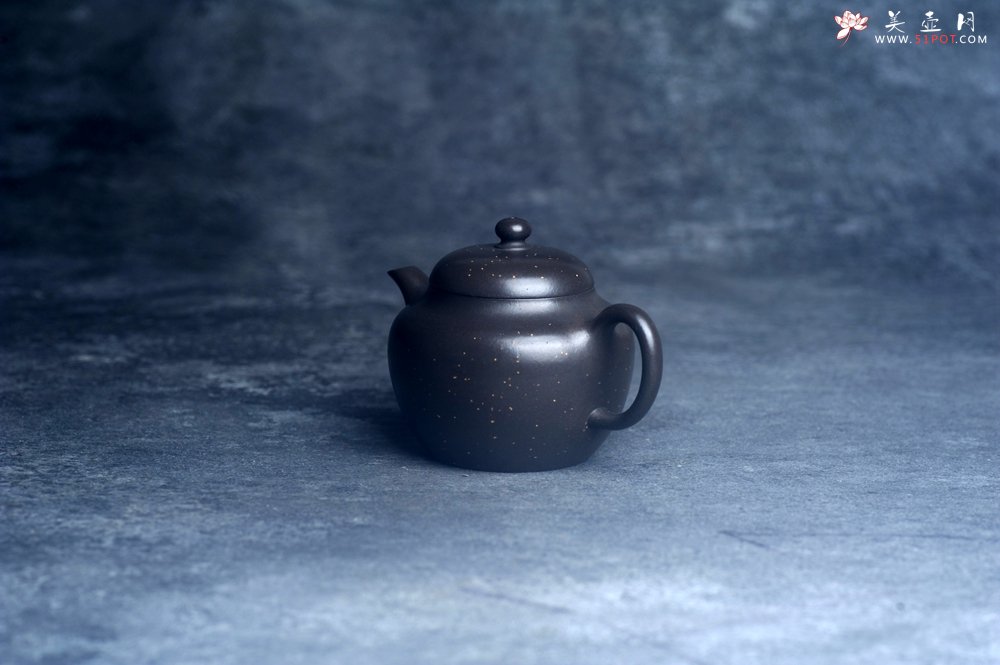 紫砂壶图片：美壶特惠 特好黑泥铺砂莲子壶 茶人醉爱 - 宜兴紫砂壶网