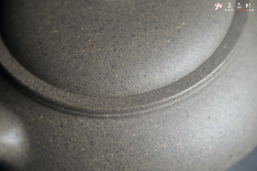 紫砂壶图片：美壶特惠 特好芝麻绿泥小虚扁壶 茶人醉爱 - 宜兴紫砂壶网