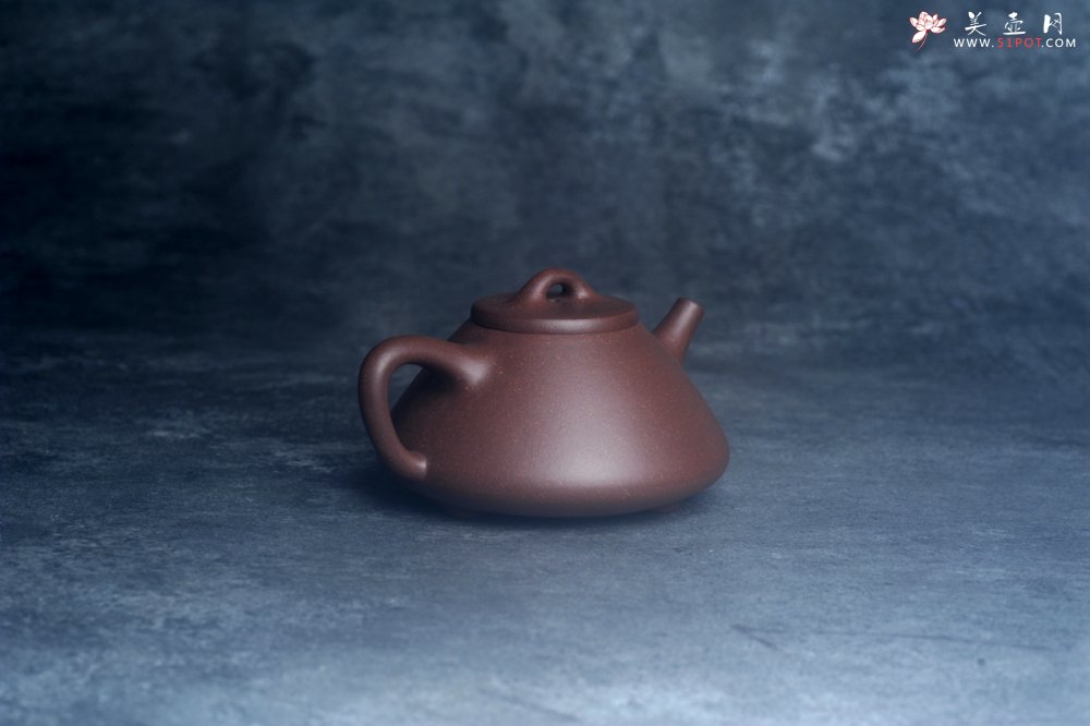 紫砂壶图片：美壶特惠 特好老紫泥紫玉金砂子冶石瓢 - 宜兴紫砂壶网