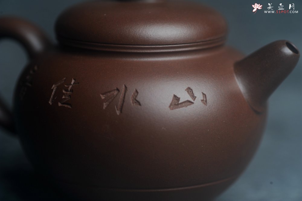 紫砂壶图片：美壶特惠 特好老紫泥山水佳音巨轮壶 茶人醉爱 - 宜兴紫砂壶网