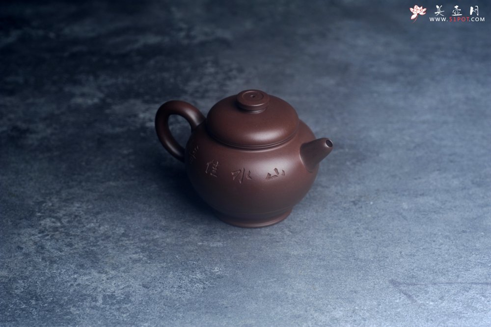 紫砂壶图片：美壶特惠 特好老紫泥山水佳音巨轮壶 茶人醉爱 - 宜兴紫砂壶网