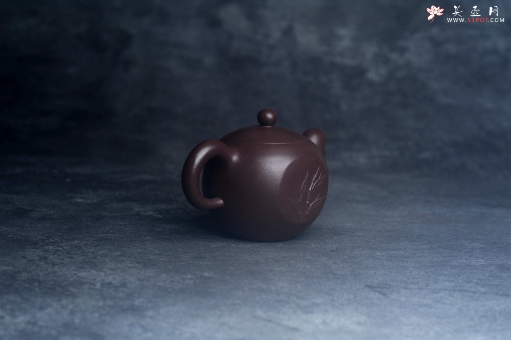 紫砂壶图片：美壶特惠 特好老紫泥道洪圆珠壶 茶人醉爱 - 宜兴紫砂壶网