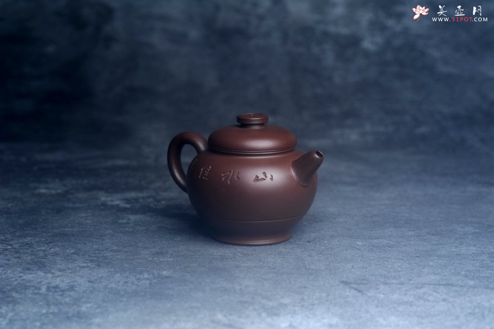 紫砂壶图片：美壶特惠 特好老紫泥山水佳音巨轮壶 茶人醉爱 - 宜兴紫砂壶网