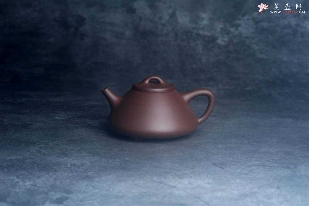 紫砂壶图片：美壶特惠 特好老紫泥紫玉金砂子冶石瓢 - 宜兴紫砂壶网