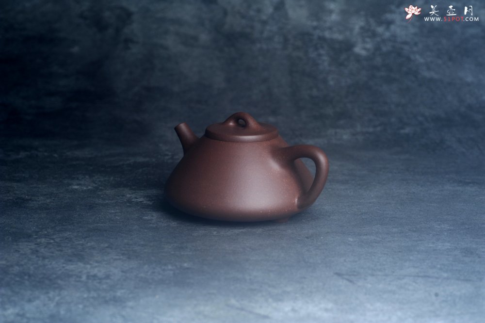 紫砂壶图片：美壶特惠 特好老紫泥紫玉金砂子冶石瓢 - 宜兴紫砂壶网