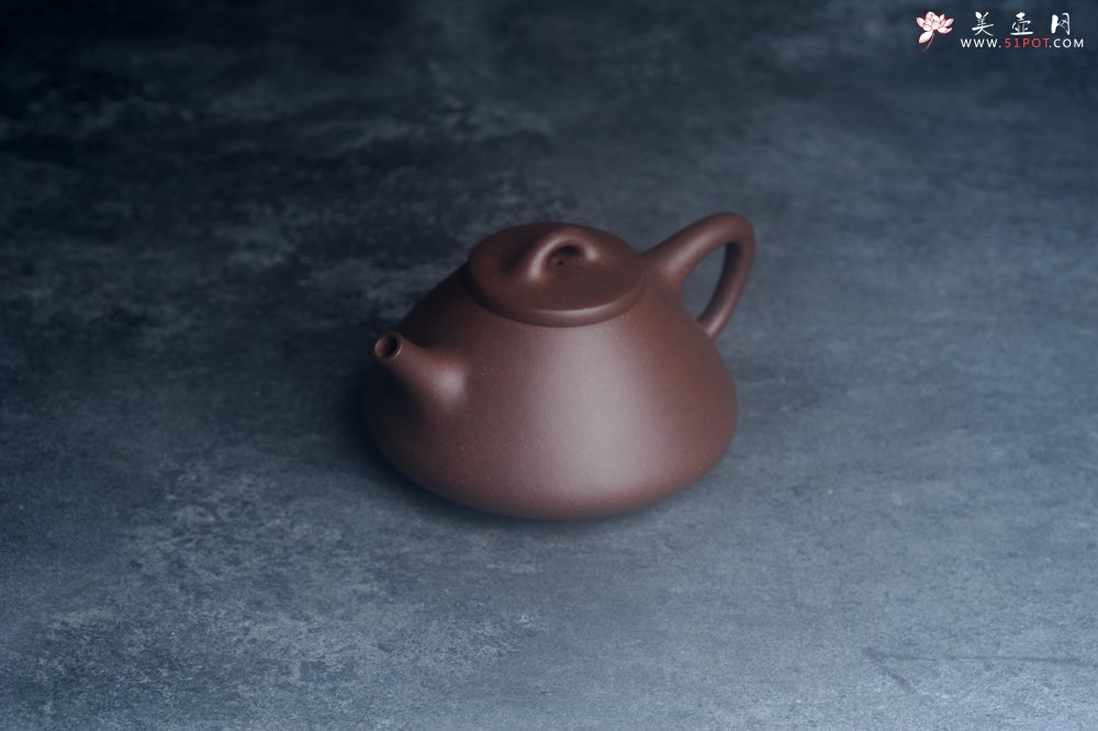 紫砂壶图片：美壶特惠 特好老紫泥紫玉金砂子冶石瓢 - 宜兴紫砂壶网