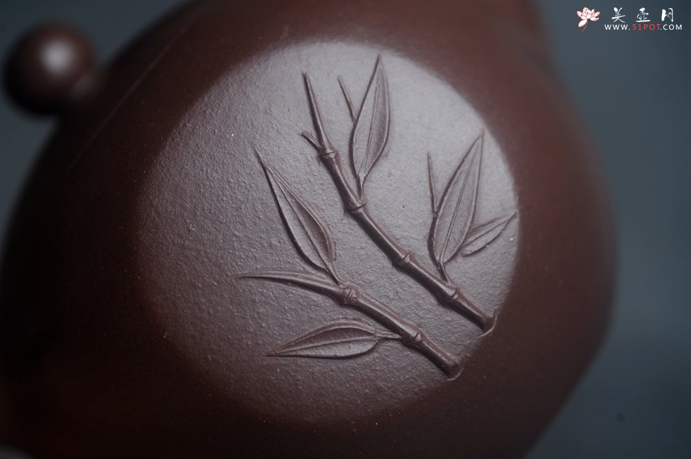 紫砂壶图片：美壶特惠 特好老紫泥道洪圆珠壶 茶人醉爱 - 宜兴紫砂壶网