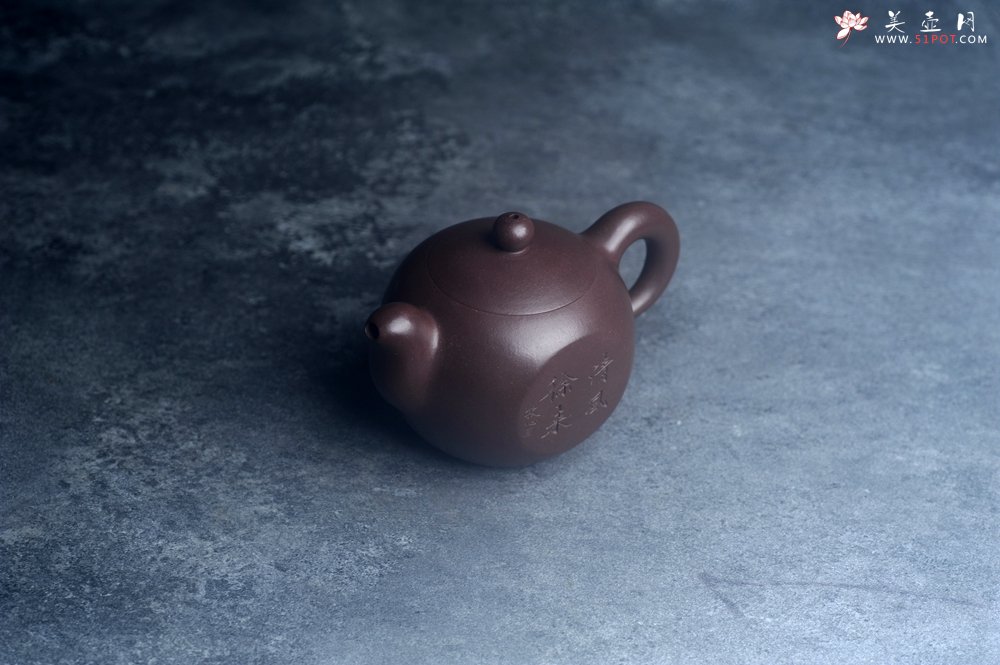 紫砂壶图片：美壶特惠 特好老紫泥道洪圆珠壶 茶人醉爱 - 宜兴紫砂壶网
