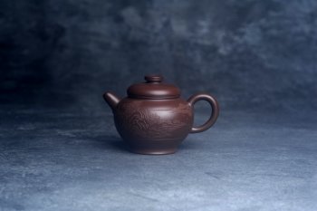 紫砂壶图片：美壶特惠 特好老紫泥山水佳音巨轮壶 茶人醉爱 - 宜兴紫砂壶网