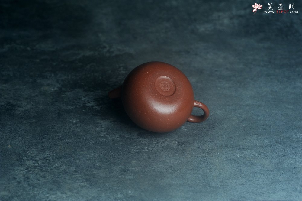 紫砂壶图片：美壶特惠 优质红降坡泥禅意巨轮壶 - 宜兴紫砂壶网