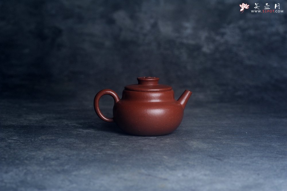 紫砂壶图片：美壶特惠 优质红降坡泥禅意巨轮壶 - 宜兴紫砂壶网