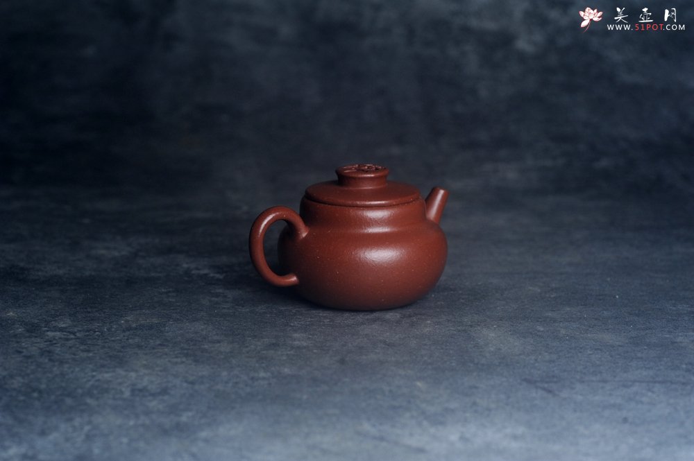 紫砂壶图片：美壶特惠 优质红降坡泥禅意巨轮壶 - 宜兴紫砂壶网