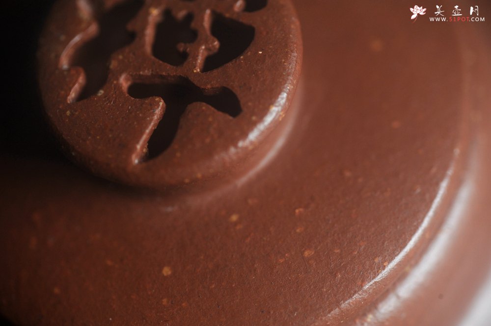 紫砂壶图片：美壶特惠 优质红降坡泥禅意巨轮壶 - 宜兴紫砂壶网