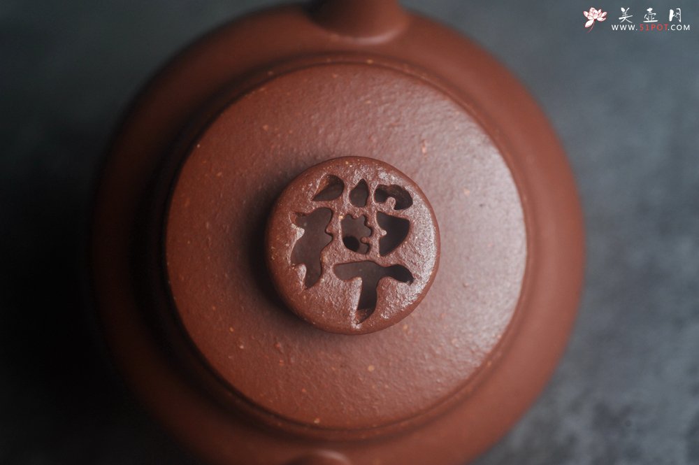 紫砂壶图片：美壶特惠 优质红降坡泥禅意巨轮壶 - 宜兴紫砂壶网