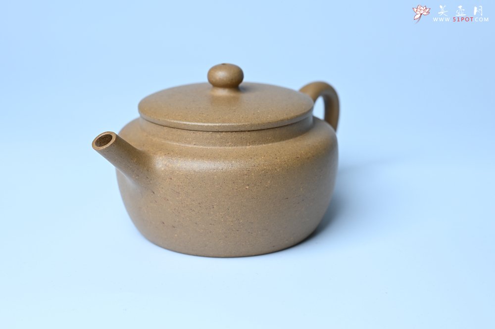 紫砂壶图片：美壶特惠全手工紫砂壶特好段泥桑扁壶 茶壶 茶具 单壶 - 宜兴紫砂壶网