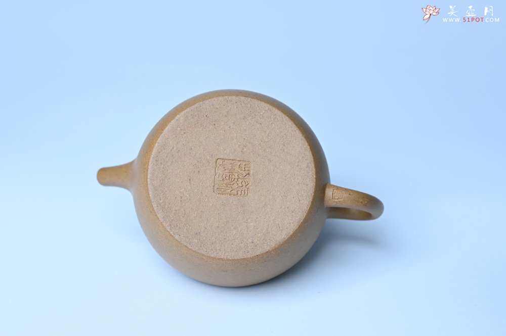 紫砂壶图片：美壶特惠全手工紫砂壶特好段泥桑扁壶 茶壶 茶具 单壶 - 宜兴紫砂壶网