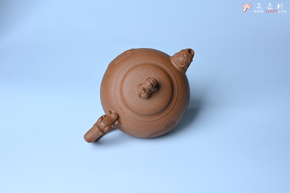 紫砂壶图片：美壶特惠 精致降坡泥祥瑞壶 茶人醉爱 - 宜兴紫砂壶网