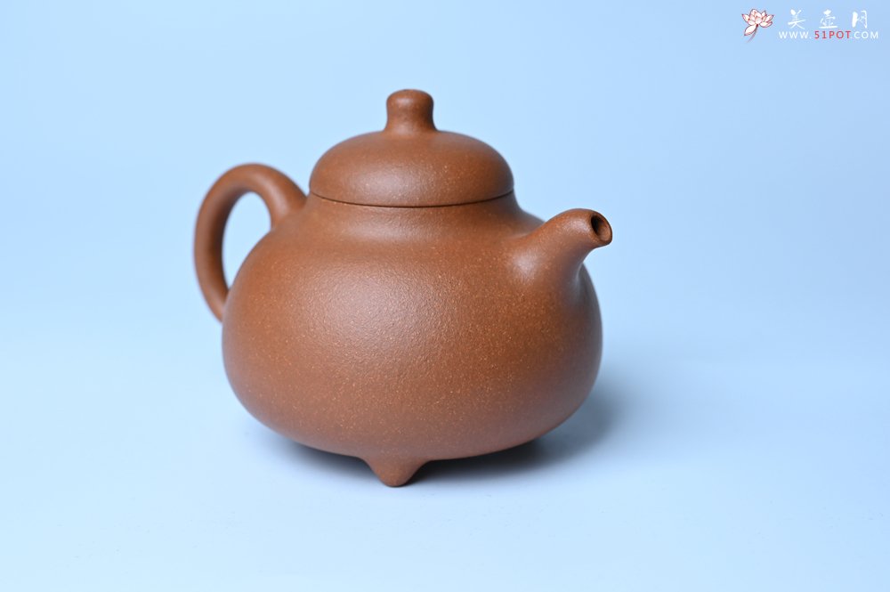 紫砂壶图片：美壶特惠 优质红降坡泥乳鼎壶 茶人醉爱 - 宜兴紫砂壶网