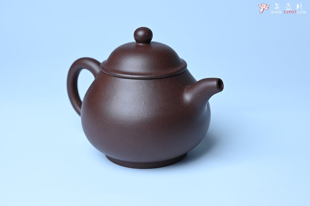紫砂壶图片：美壶特惠 潜力股王老师 全手工刹凹成型单片拍打老紫泥潘壶 - 宜兴紫砂壶网