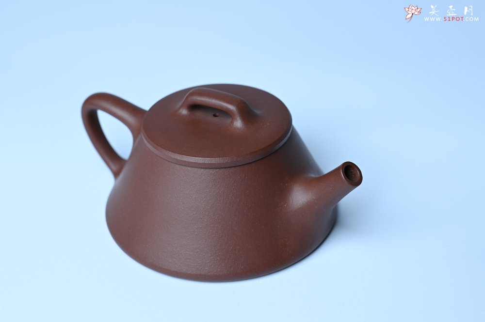 紫砂壶图片：口盖略宽 美壶特惠 好紫泥曲石瓢 喜欢小品的来 性价比高 - 宜兴紫砂壶网