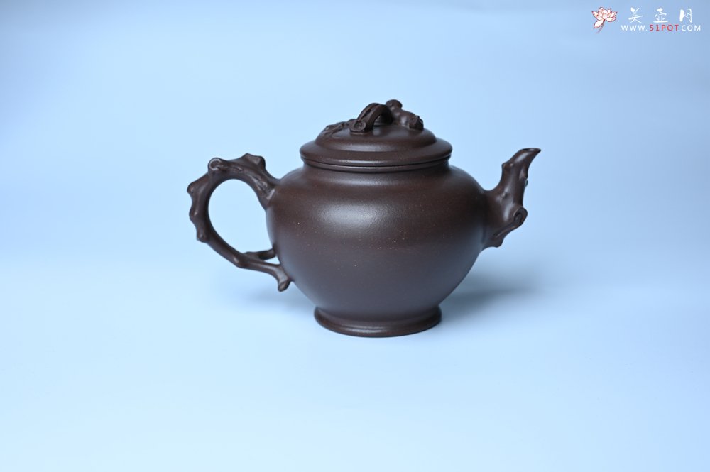 紫砂壶图片：潜力股赵老师 老紫泥全手工松鼠葡萄壶 茶人醉爱 - 宜兴紫砂壶网