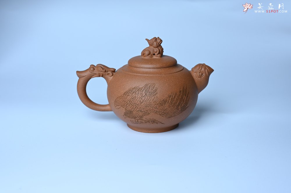 紫砂壶图片：美壶特惠 精致降坡泥祥瑞壶 茶人醉爱 - 宜兴紫砂壶网