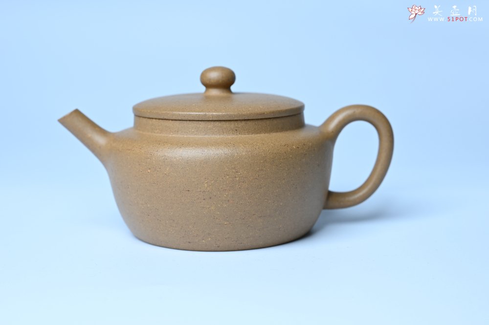 紫砂壶图片：美壶特惠全手工紫砂壶特好段泥桑扁壶 茶壶 茶具 单壶 - 宜兴紫砂壶网