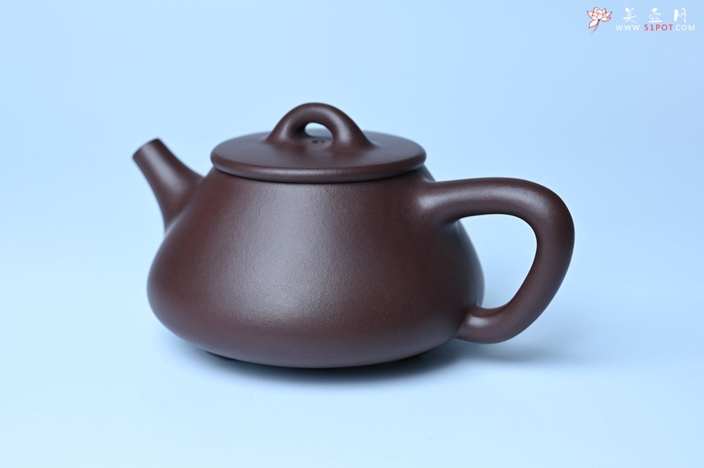 紫砂壶图片：潜力股周小培 特好全手工底槽清平盖石瓢茶壶  壶特好 期待与亲结缘 - 宜兴紫砂壶网