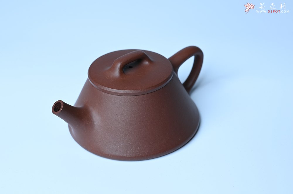 紫砂壶图片：口盖略宽 美壶特惠 好紫泥曲石瓢 喜欢小品的来 性价比高 - 宜兴紫砂壶网