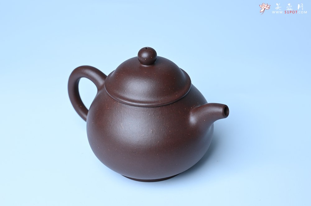 紫砂壶图片：美壶特惠 潜力股王老师 全手工刹凹成型单片拍打老紫泥潘壶 - 宜兴紫砂壶网