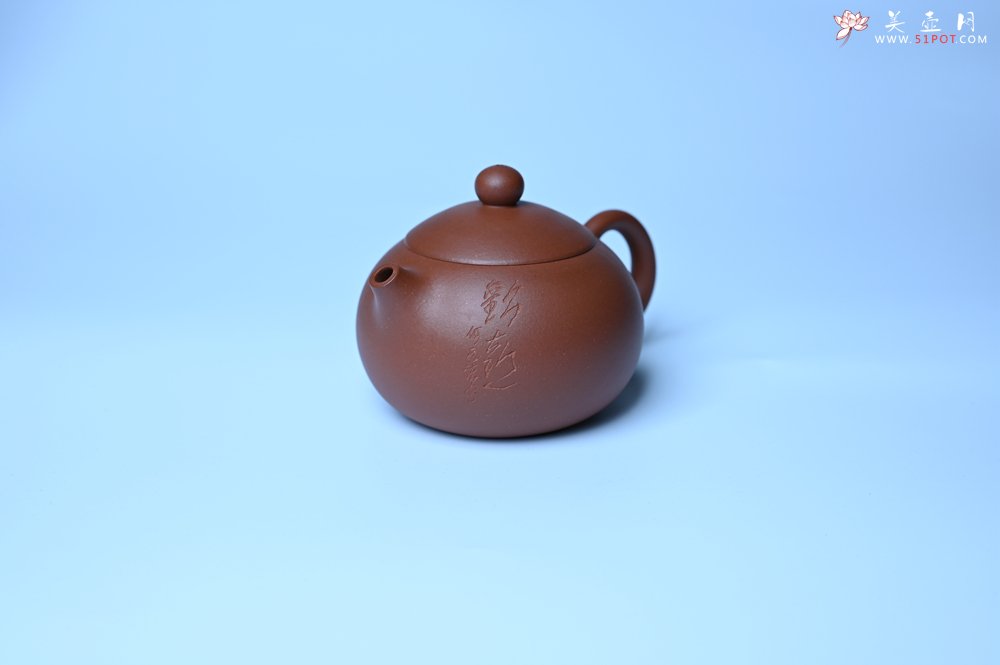 紫砂壶图片：毛国强入室弟子黄云初 特好老清水泥欢喜西施壶 名家何水法书法 刘世涛伯陶刻 - 宜兴紫砂壶网