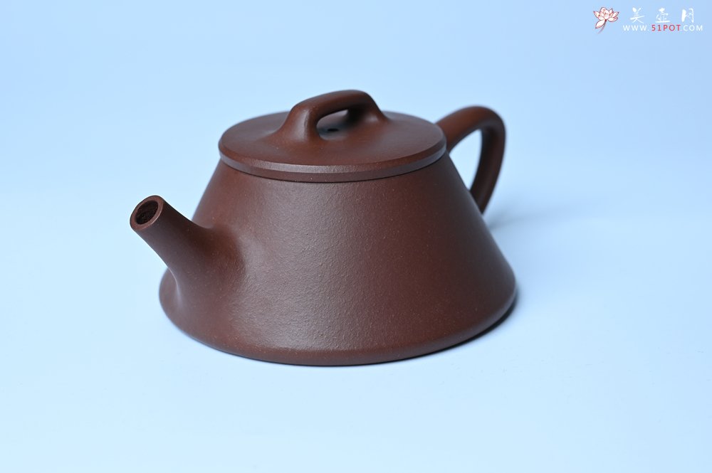 紫砂壶图片：口盖略宽 美壶特惠 好紫泥曲石瓢 喜欢小品的来 性价比高 - 宜兴紫砂壶网