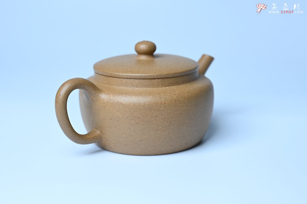 紫砂壶图片：美壶特惠全手工紫砂壶特好段泥桑扁壶 茶壶 茶具 单壶 - 宜兴紫砂壶网