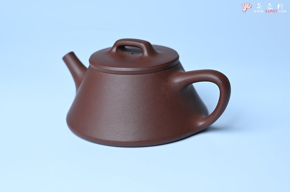 紫砂壶图片：口盖略宽 美壶特惠 好紫泥曲石瓢 喜欢小品的来 性价比高 - 宜兴紫砂壶网