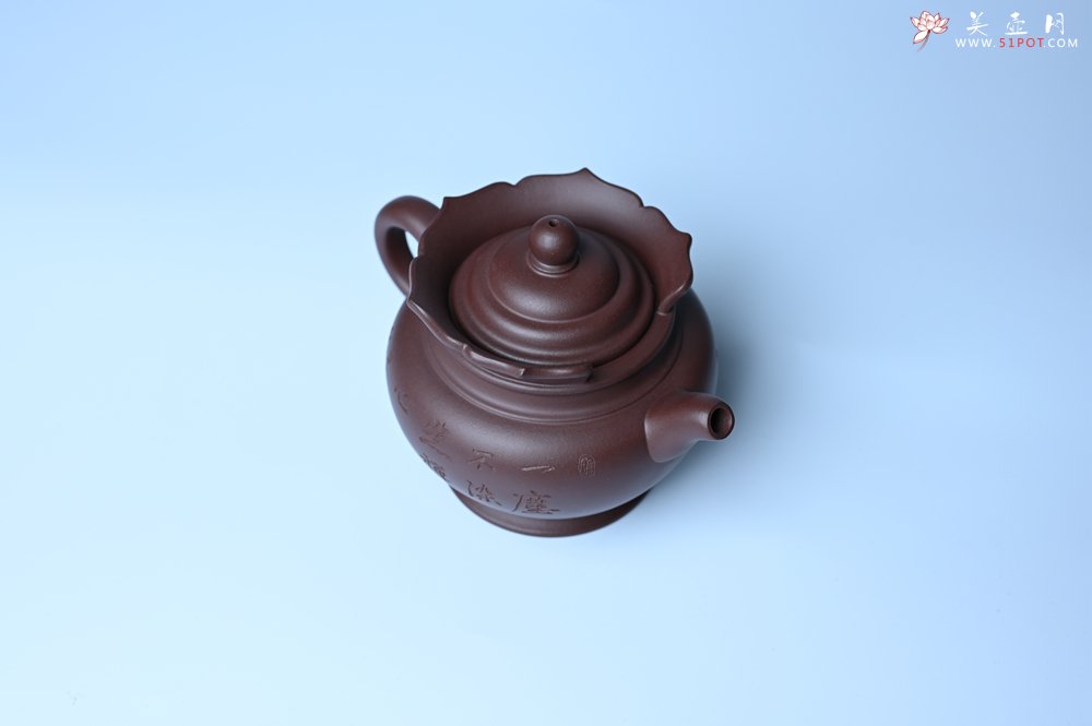 紫砂壶图片：实力派工艺师周斌 老紫泥精工僧帽壶 - 宜兴紫砂壶网