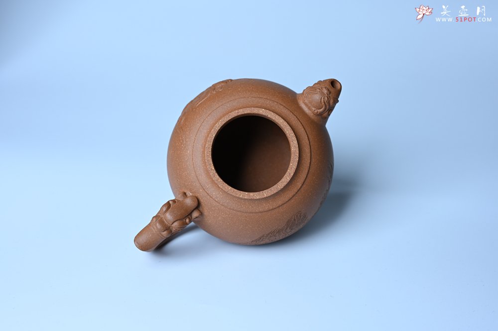 紫砂壶图片：美壶特惠 精致降坡泥祥瑞壶 茶人醉爱 - 宜兴紫砂壶网