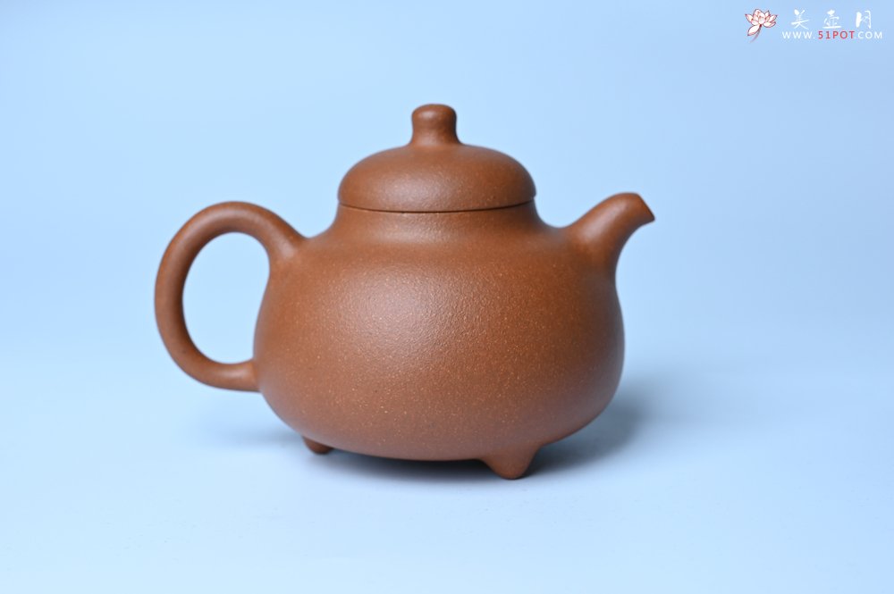 紫砂壶图片：美壶特惠 优质红降坡泥乳鼎壶 茶人醉爱 - 宜兴紫砂壶网