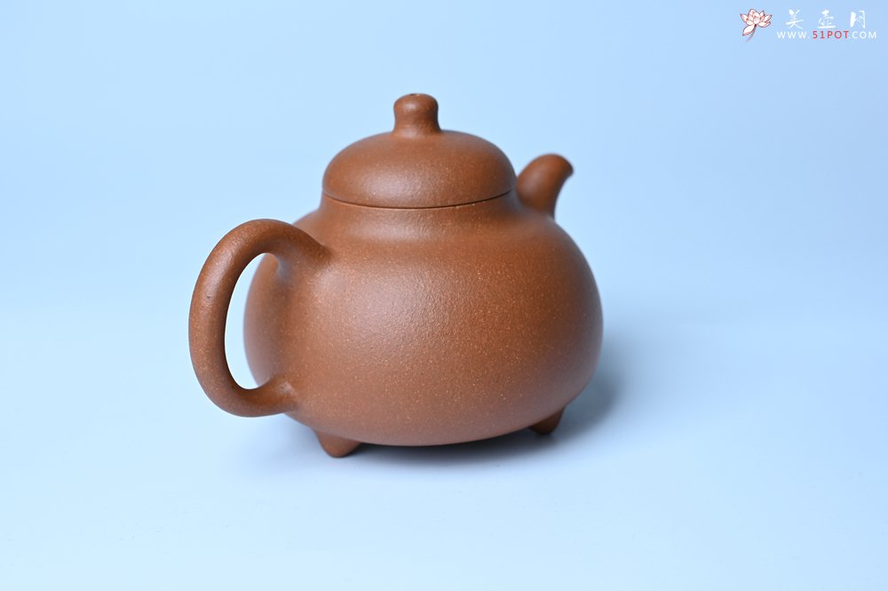 紫砂壶图片：美壶特惠 优质红降坡泥乳鼎壶 茶人醉爱 - 宜兴紫砂壶网