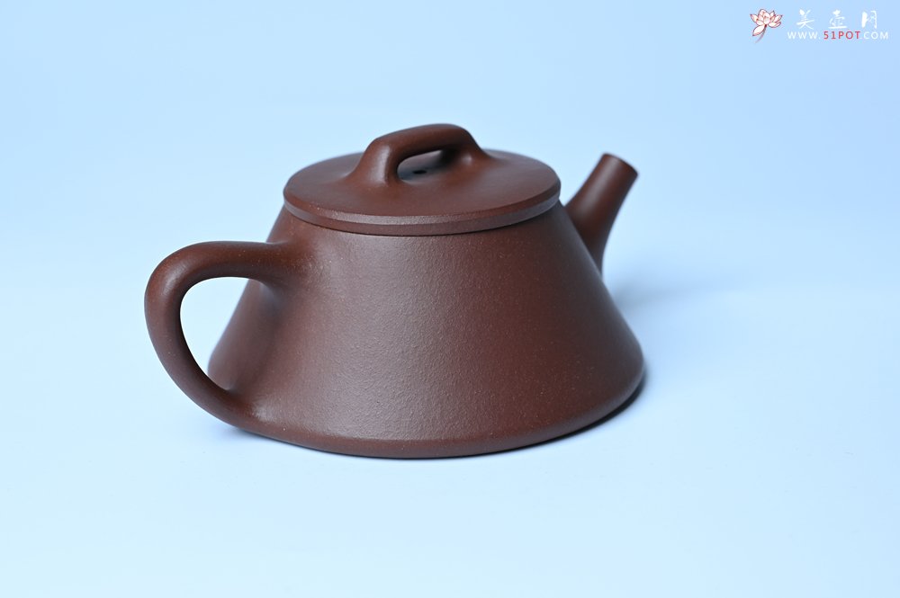 紫砂壶图片：口盖略宽 美壶特惠 好紫泥曲石瓢 喜欢小品的来 性价比高 - 宜兴紫砂壶网